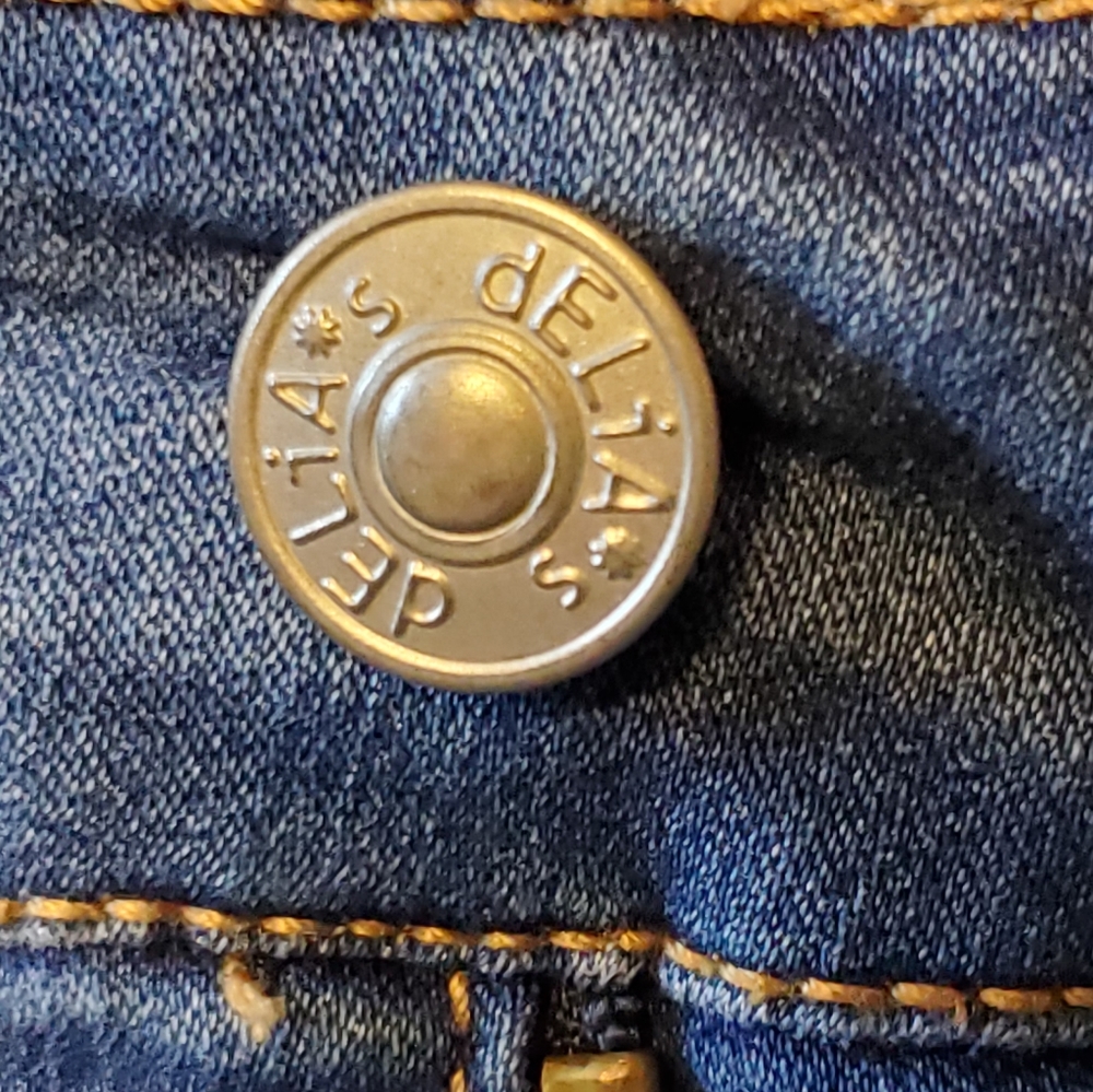 Delia's Liv high rise five pocket skinny jeans blue size 15 - Picture 7 of 12